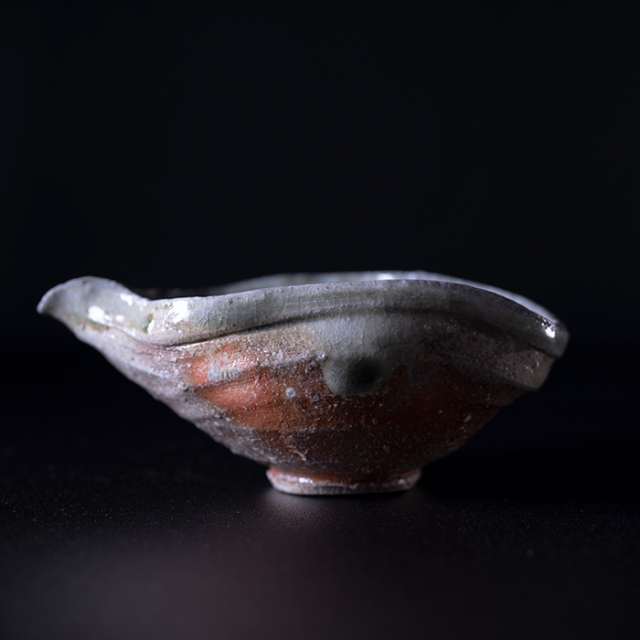 新学　伊賀　片口注ぎ 共箱付】伊賀片口注器（MA-284) 作家「新学」