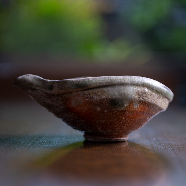 共箱付】伊賀片口注器（MA-284) 作家「新学」