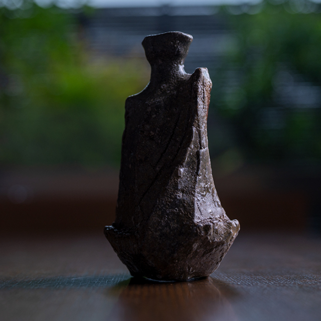 共箱付】伊賀鎬徳利（MA-287) 作家「新学」