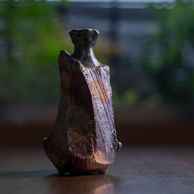 共箱付】伊賀鎬徳利（MA-287) 作家「新学」