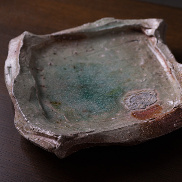 伊賀角皿（MA-309) 作家「新学」