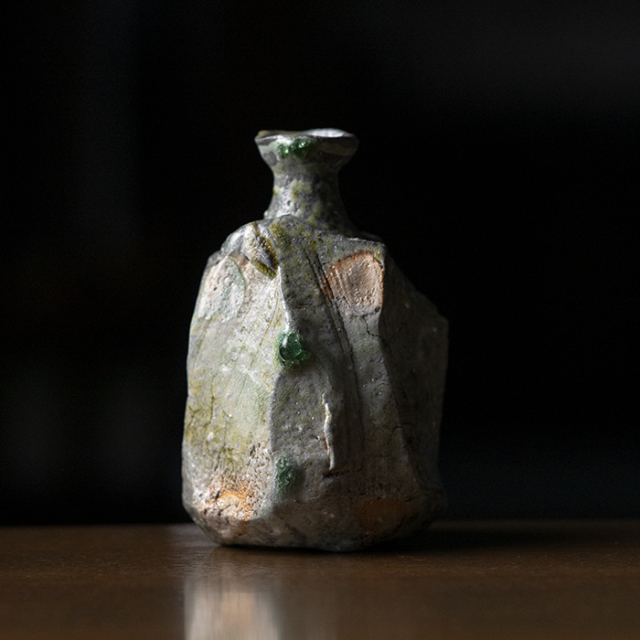 共箱付】伊賀鎬徳利（MA-351) 作家「新学」