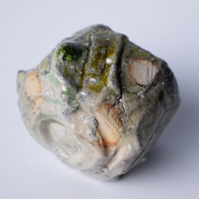 共箱付】伊賀鎬ぐい呑（MA-358) 作家「新学」