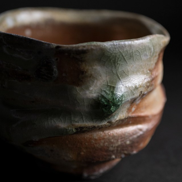 伊賀焼　湯呑　新学