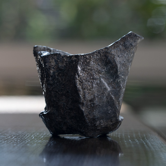 共箱付】伊賀鎬片口酒器（MA-364) 作家「新学」