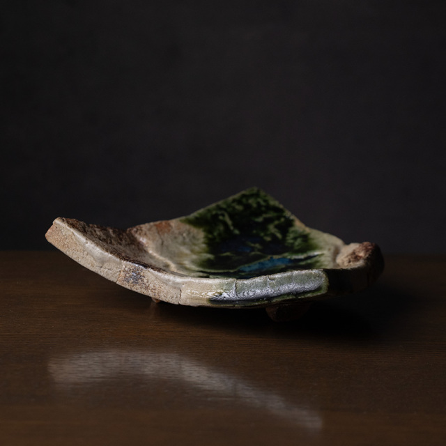 小皿 | 織部叩き銘々皿（MA-393) 作家「新学」
