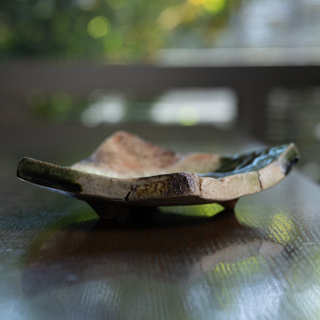 織部銘々皿　新学