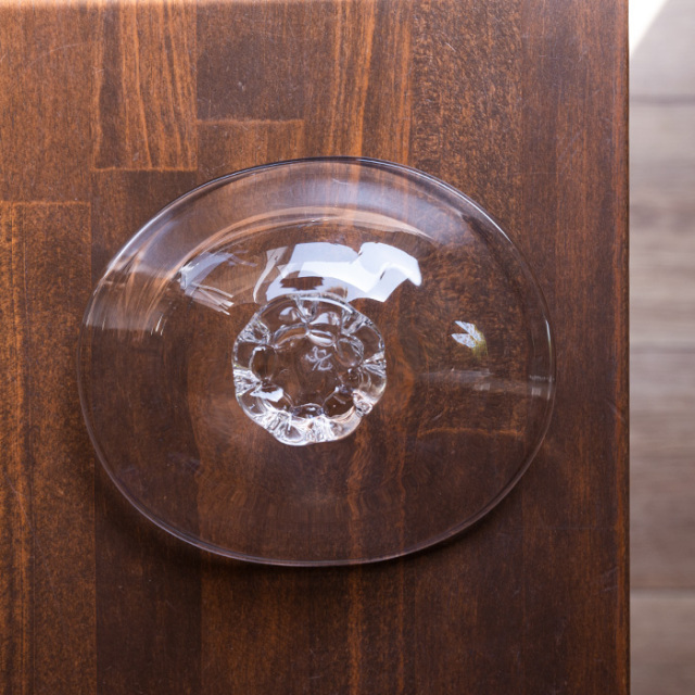 ガラス 楕円向付 作家「原光弘」