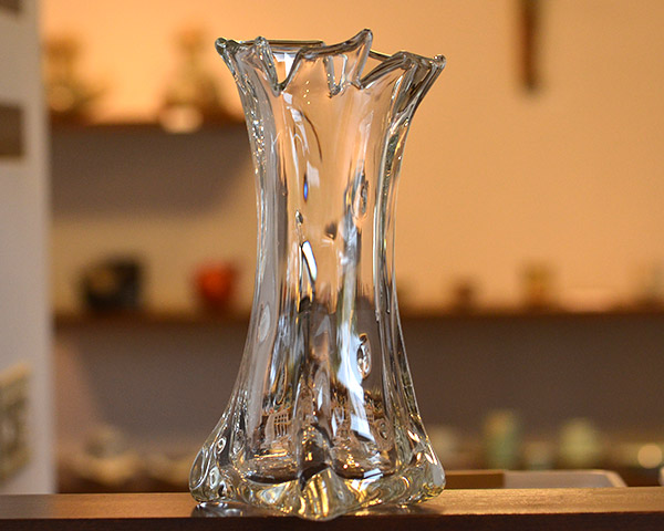 ガラス花器　Glass Art Vase　 作家「原光弘」