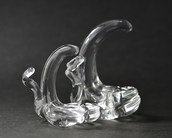 原光弘さんの吹きガラス「2013年 干支ガラス 巳の親子」