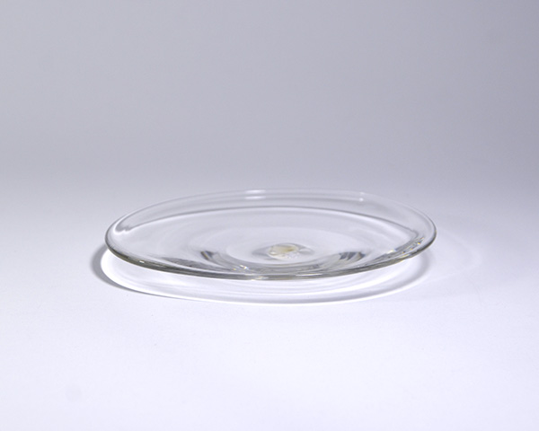 ガラス しずく皿 (S） 作家「原光弘」