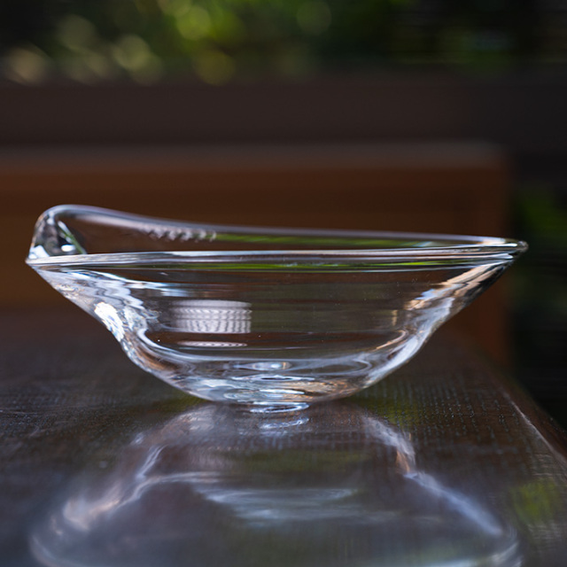 ガラス しずく鉢(M） 作家「原光弘」