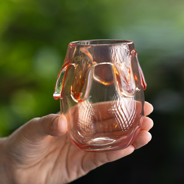 ガラス カップ | melting「オレンジ」（MM-002） 作家「宮田朋音」
