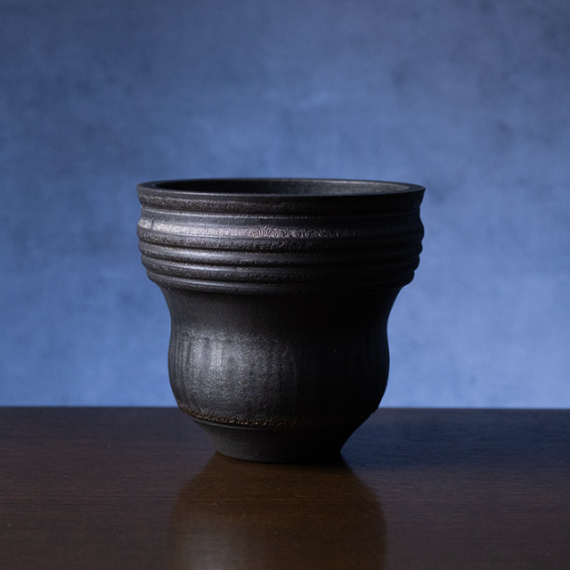 花器 | 黒鳴植木鉢　(MOT-006)　作家「田中元将」
