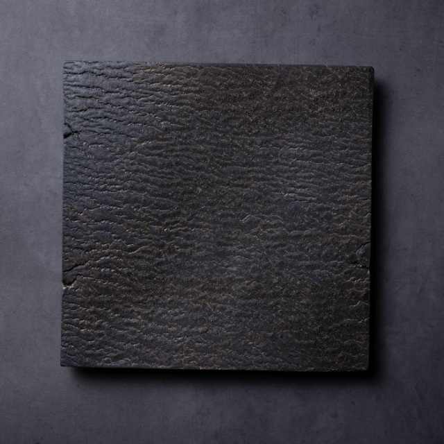大皿 | 黒鳴角皿 (MOT-083) 作家「田中元将」