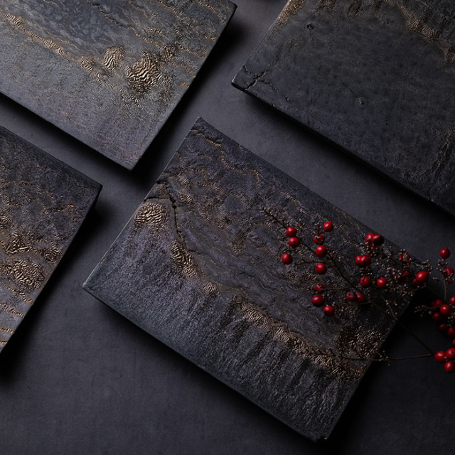 小皿 | 黒鳴角皿 (MOT-093) 作家「田中元将」