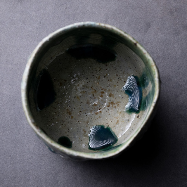古代中国　緑釉茶碗　ケース付　最大幅約8.9㎝　本Y5-0524☆1Fタサチ 中国遼金時代緑釉水注(執壺)(Ronbin) A green-glazed phoenix-head