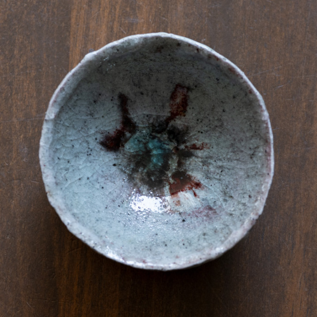 共箱付 | 蛇式窯変盃 (MS-040) 作家 「清水万佐年」