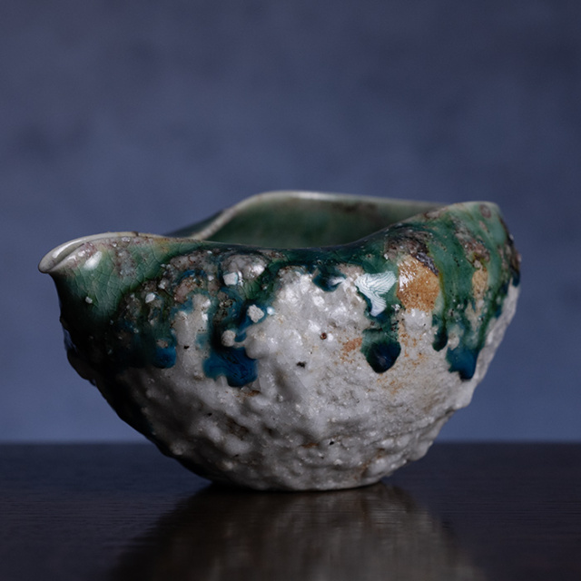 酒器 | 蛇式織部片口 (MS-074) 作家 「清水万佐年」