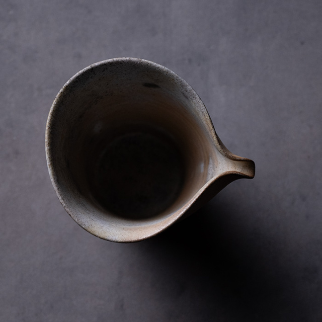 酒器 | 白丹波片口 (MS-077) 作家 「清水万佐年」