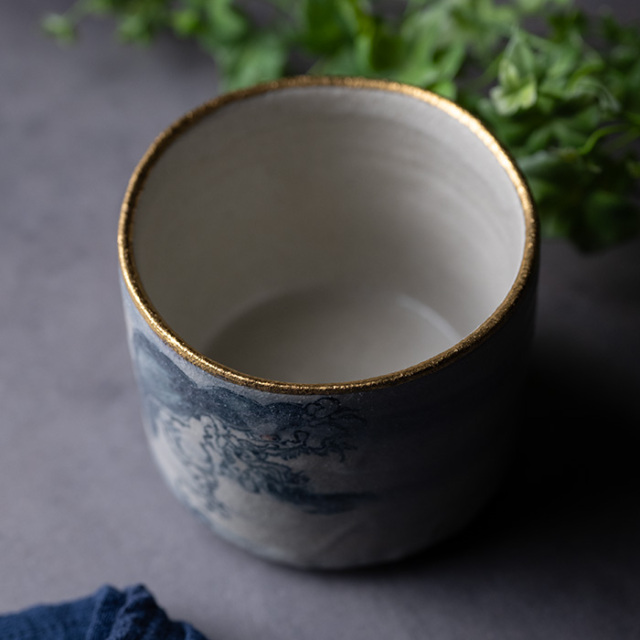 共箱付 | 百鬼夜行旅茶碗 (MS-110) 作家 「清水万佐年」