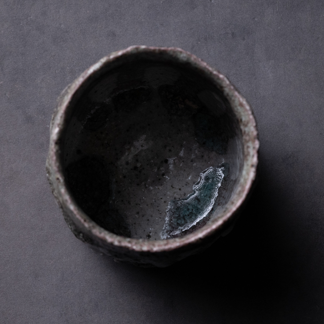 共箱付 | 赤蛇旅茶碗 (MS-194) 作家「清水万佐年」