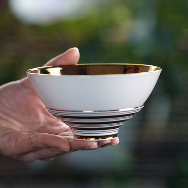 和食器 Layer.series お茶わん GOLD 作家「田中雅文」