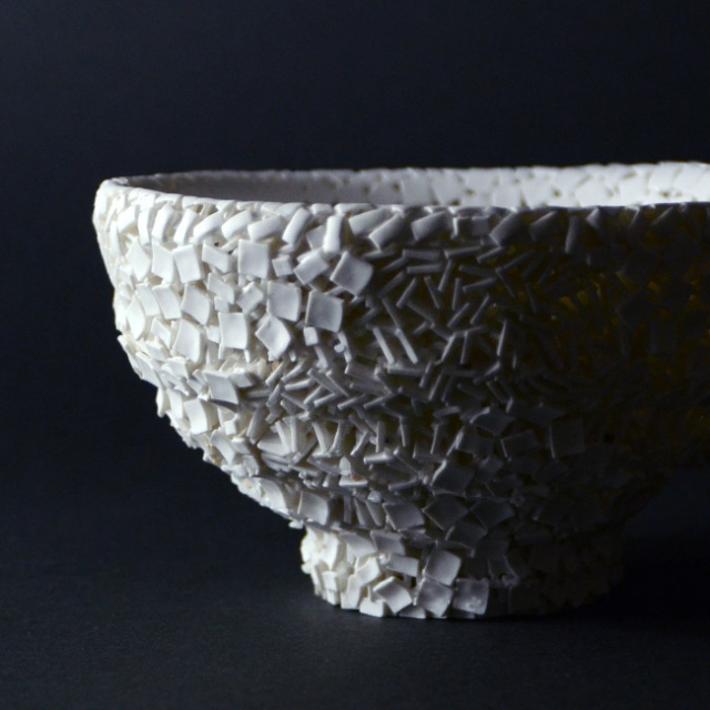 中国美術 白磁 高碗 台 二件 φ11.3cm(LC513) 中国美術 白磁 高碗 台 二件 φ11.3cm(LC513)