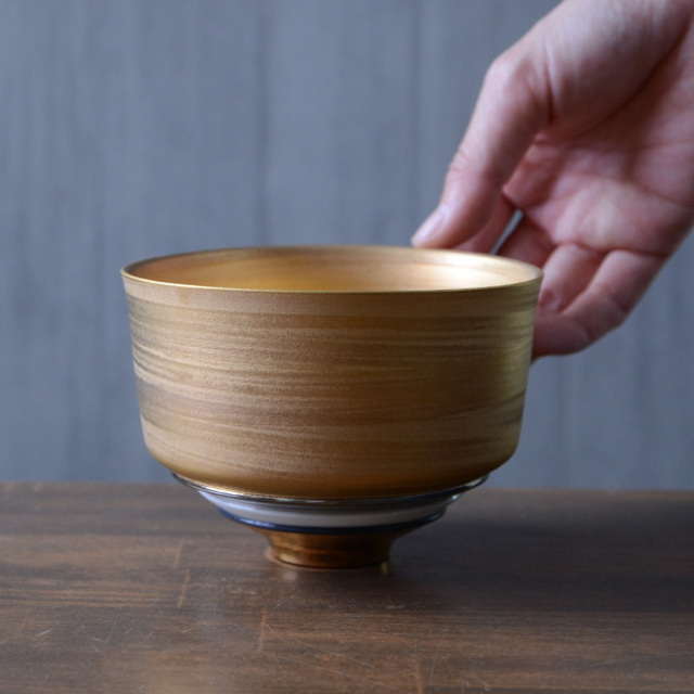 彩泥四重茶碗　""JEWEL""　(共箱付） 　作家「田中雅文」