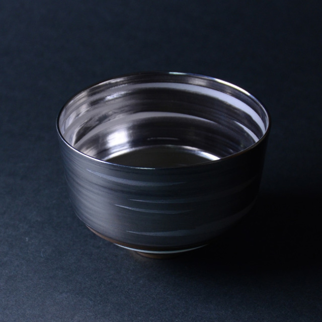彩泥四重茶碗　""JEWEL""　(共箱付） 　作家「田中雅文」