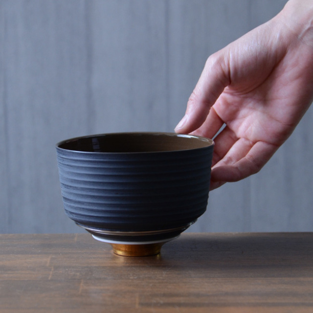 彩泥四重茶碗　""JEWEL""　(共箱付） 　作家「田中雅文」