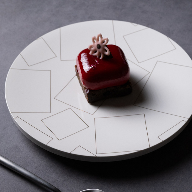 和食器 | 大皿 | Layer.series Flat plate 8「Gold Decal」 (MT-069