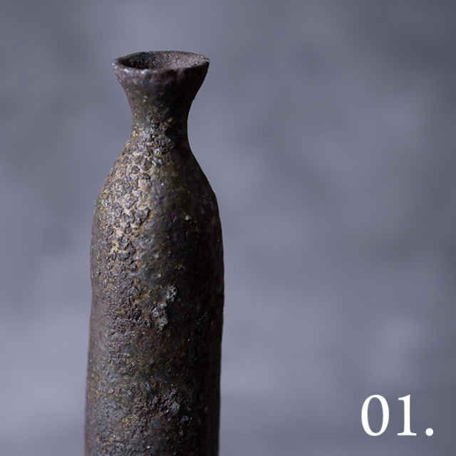 送料無料｜黒細壷(MY-076) 作家「山本雅彦」
