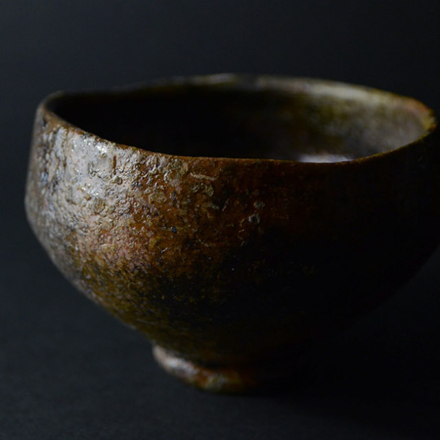 和食器　野焼茶碗（共箱付）　作家「川淵直樹」