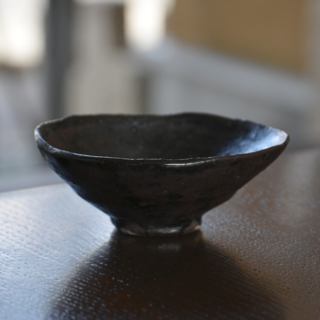 和食器　鉄彩酒盃　（共箱付A）　作家「川淵直樹」