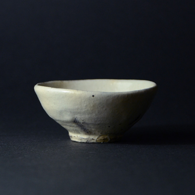和食器　粉引酒盃　（共箱付C）　作家「川淵直樹」 
