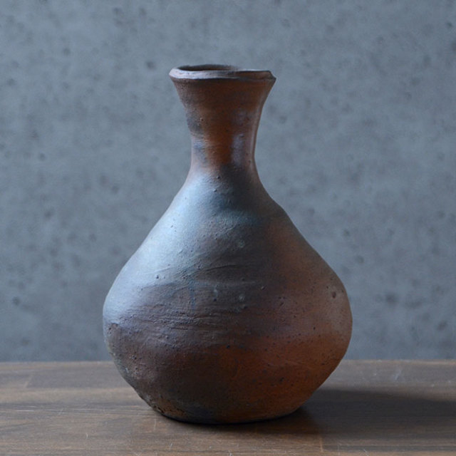 和食器 南蛮扁壺花生（共箱付no.1） 作家「川淵直樹」