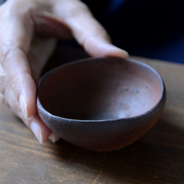 和食器　南蛮酒盃　(共箱付no.8）　作家「川淵直樹」