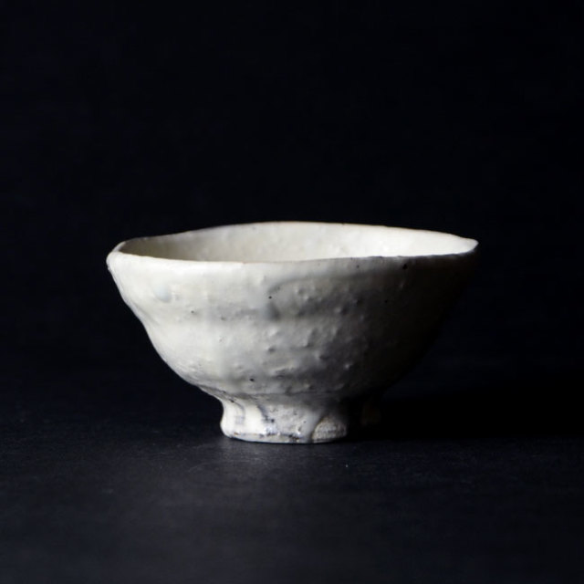 和食器　粉引酒盃　(共箱付no.10）　作家「川淵直樹」