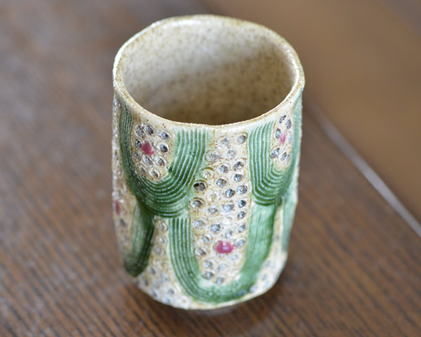 和食器 山黄瀬戸湯呑（木箱付） 作家「林隆一郎」