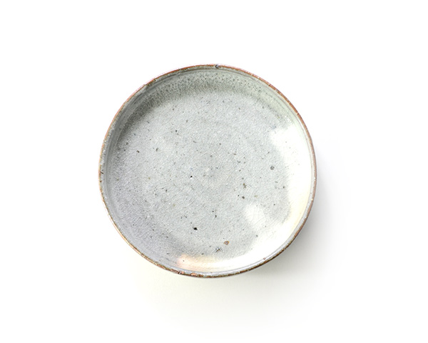 和食器　美濃粉引足付鉢　作家「林隆一郎」