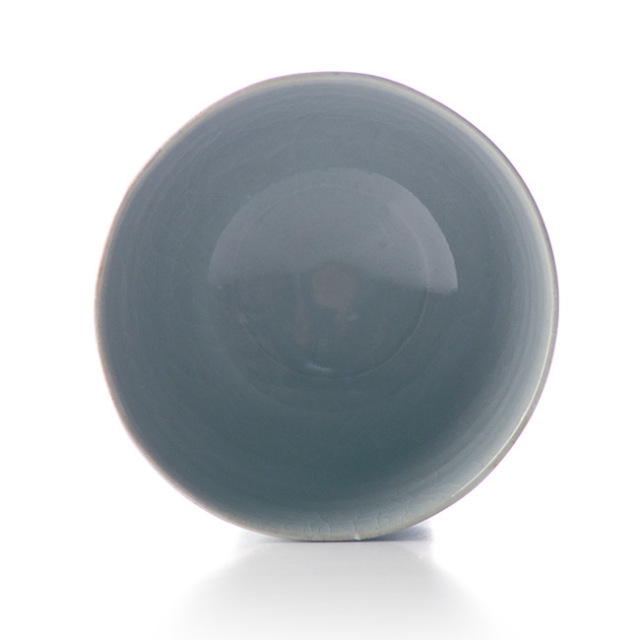 青磁茶碗（共箱付A） 作家「林隆一郎」