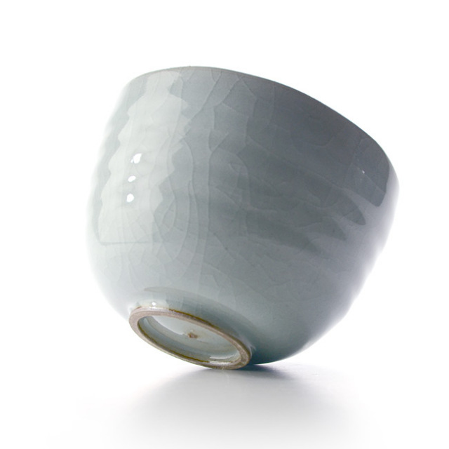 青磁茶碗（共箱付A） 作家「林隆一郎」