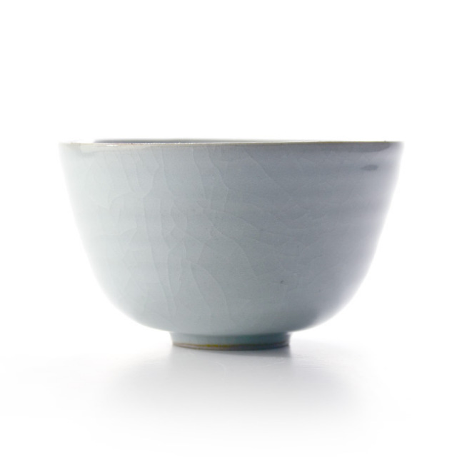 青磁茶碗（共箱付B） 作家「林隆一郎」 