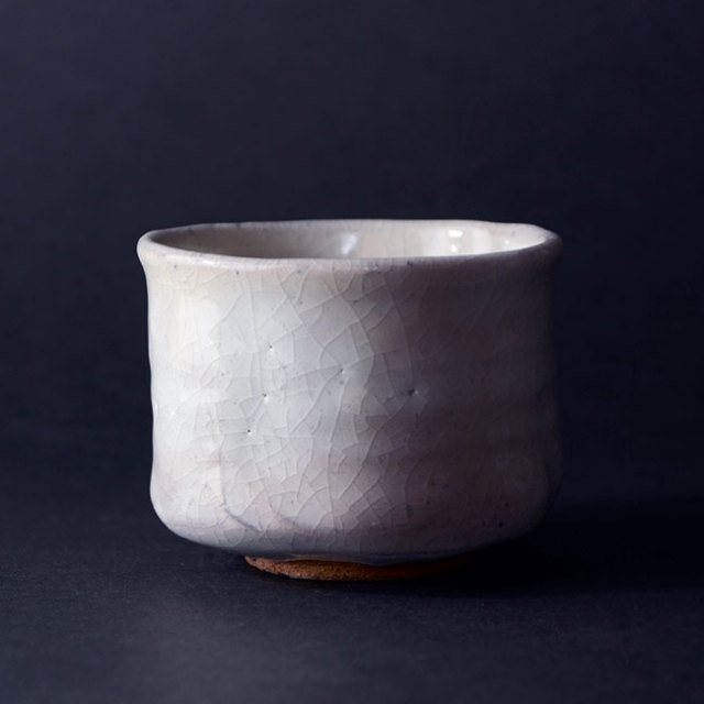 美濃粉引茶碗（共箱付A） 作家「林隆一郎」 