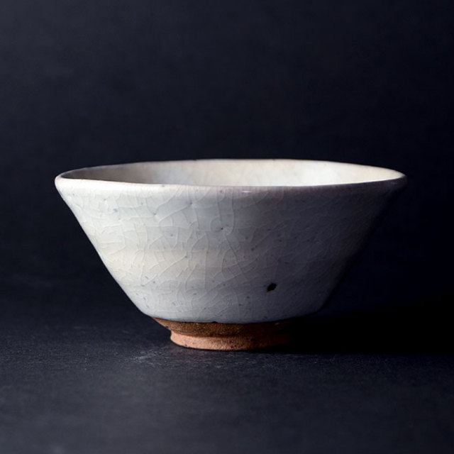 美濃粉引茶碗（共箱付C） 作家「林隆一郎」 