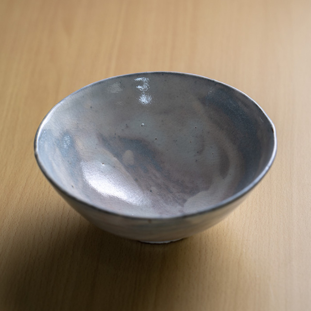刷毛目粉引鉢（RH-071） 作家「林隆一郎」