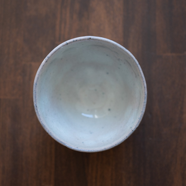 【共箱付】 林隆一郎 青瓷茶碗 共箱付】美濃粉引茶碗(RH-076) 作家「林隆一郎」