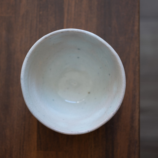 【共箱付】 林隆一郎　青瓷茶碗 共箱付】 美濃青瓷茶碗 作家「林隆一郎」