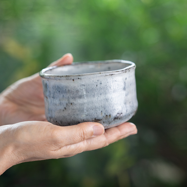 共箱付 | 美濃粉引茶碗（RH-080） 作家「林隆一郎」